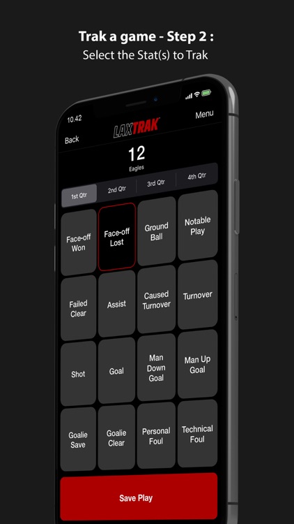 LaxTrak - Lacrosse Game Stats screenshot-3