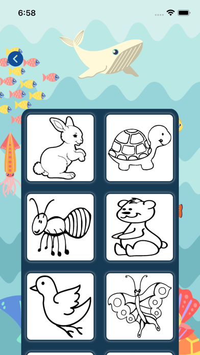 Colorful white whale -coloring PC 용