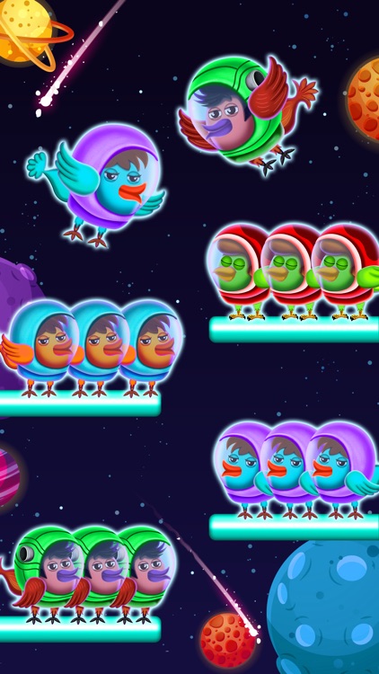 Space Bird Sort - Bird Games