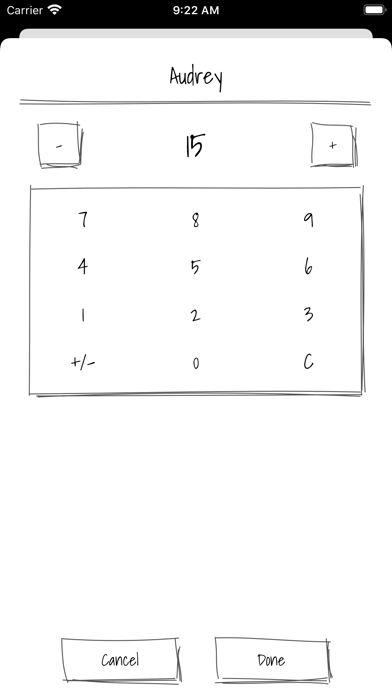 Scoresheet screenshot 4