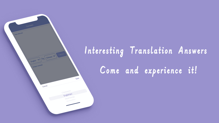 Interesting Translation Answer