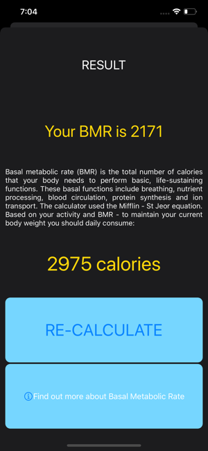 Your BMR Calculator(圖4)-速報App