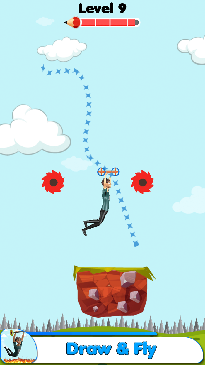 Draw Flights Line Bridge Game