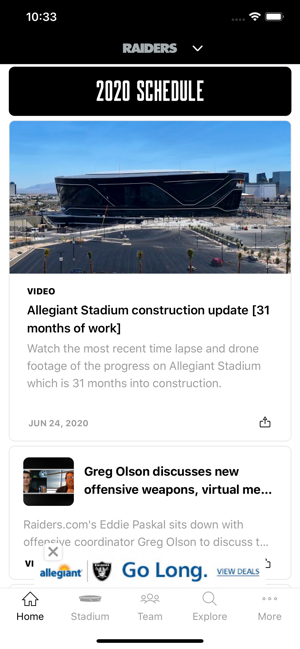 Raiders + Allegiant Stadium