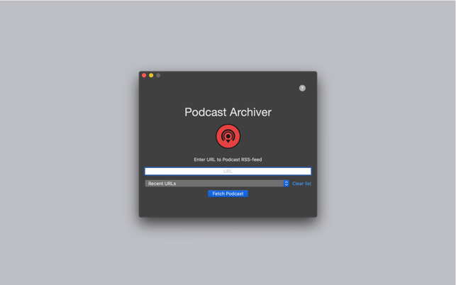 Podcast Archiver