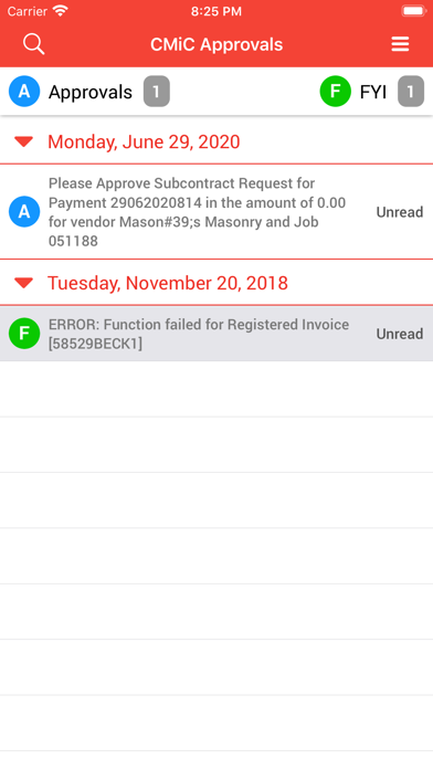How to cancel & delete CMiC Approvals from iphone & ipad 2