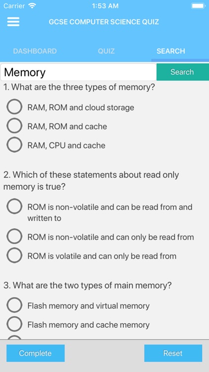 GCSE Computer Science Quiz screenshot-7