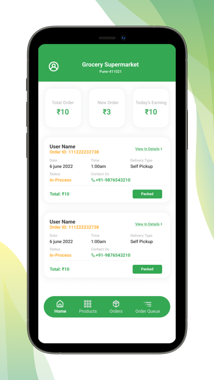 Liefershop Unternehmer