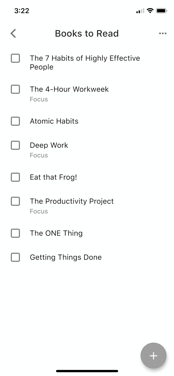 Focused To-Do Lists  Tasks