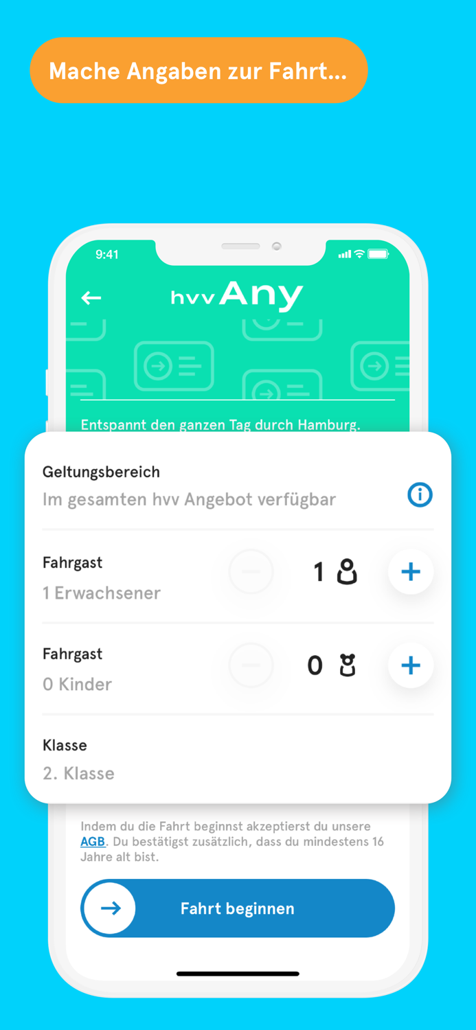 hvv Any – Einchecken  sparen