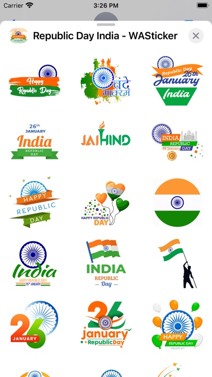 Republic Day India - WASticker