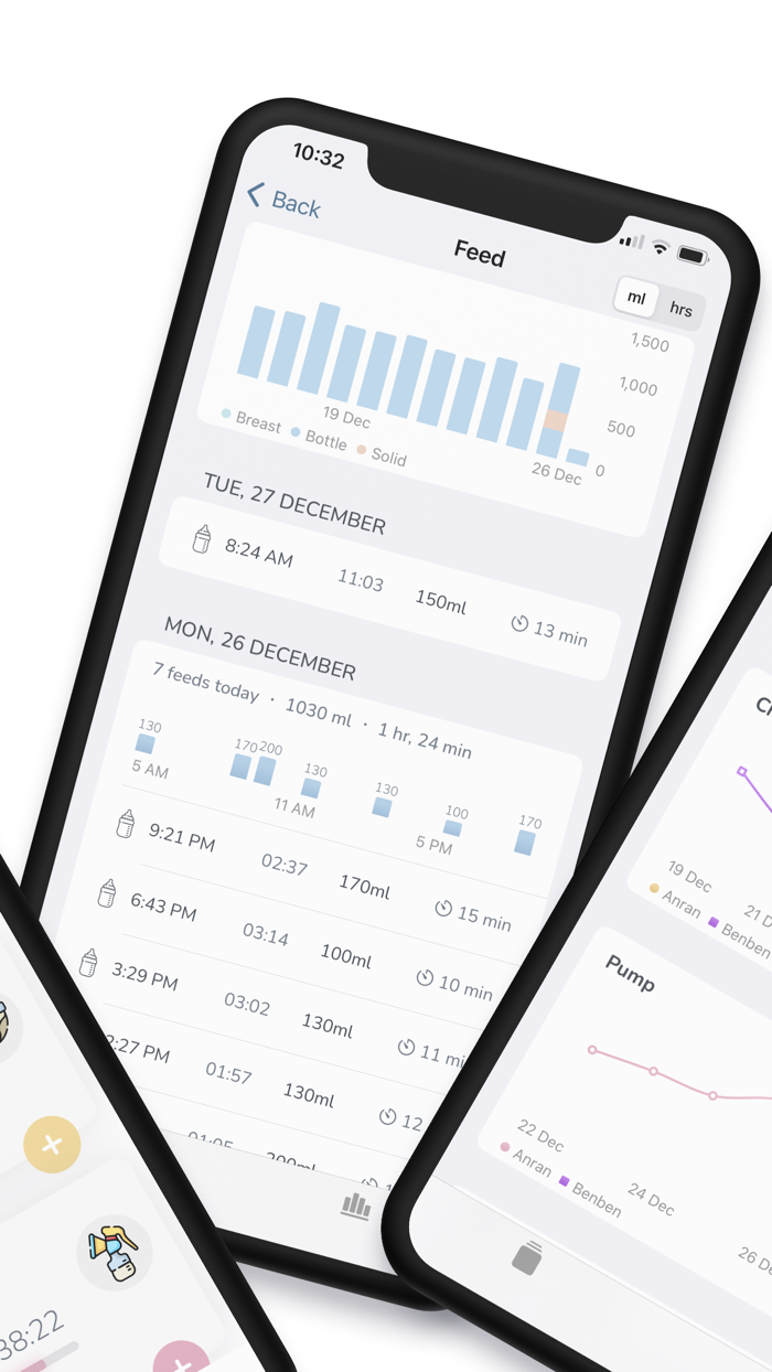 Burp - Baby Tracker Twin Multi