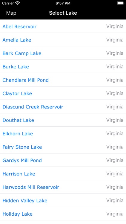 Virginia-WV-NC-SC Lakes Fishes screenshot-2