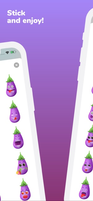 Eggplant 3D Emoji Stickers App(圖4)-速報App