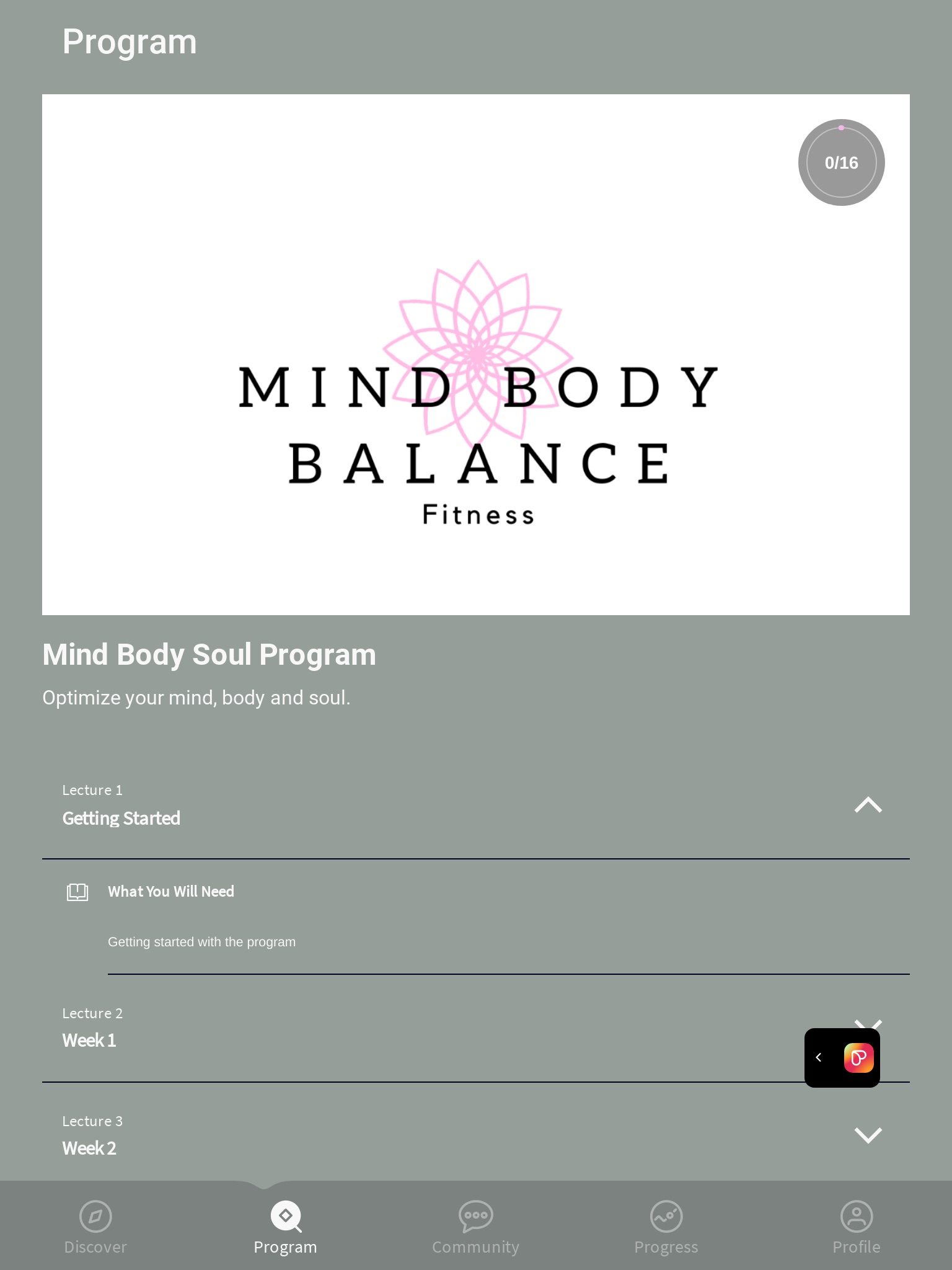 mindbodybalance screenshot 2