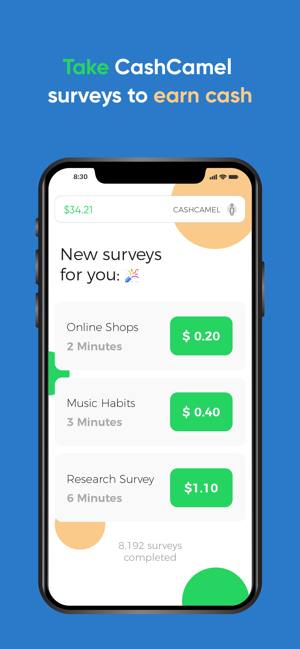 CashCamel - Surveys for Cash(圖1)-速報App