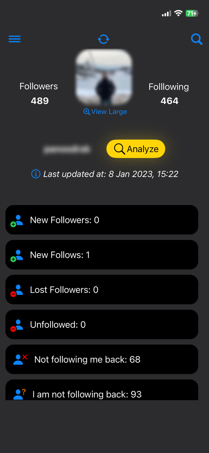 InstaLyzer - Profile Analyzer