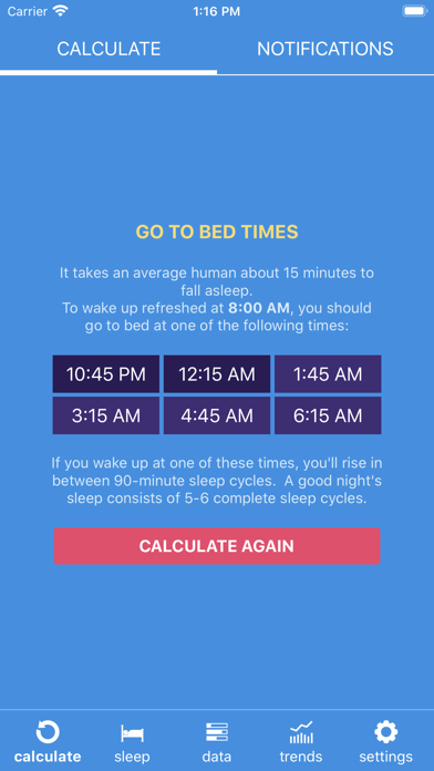 Sleep Calculator Pro screenshot 2