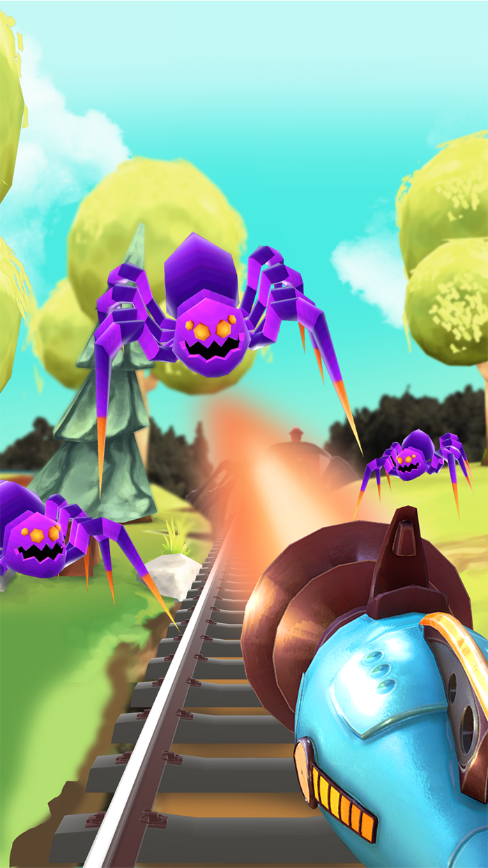 Spider Train Survival Shoot