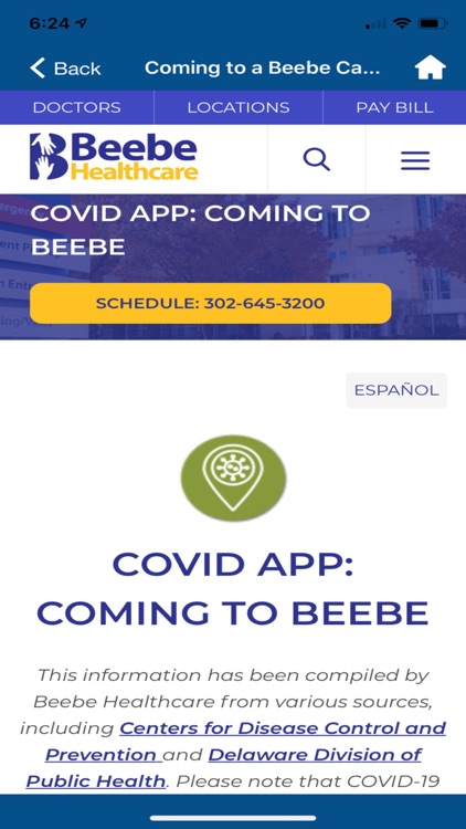 Beebe COVID-19 Screening Tool