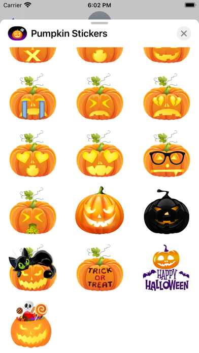 Halloween Pumpkin BOO Stickers screenshot 2
