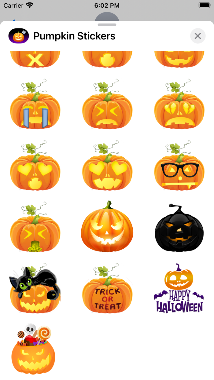 Halloween Pumpkin BOO Stickers