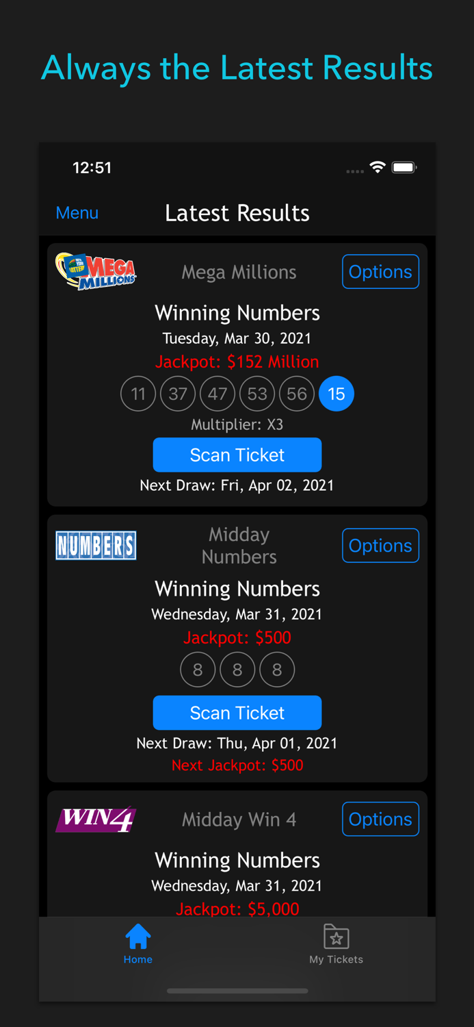 New York Lottery Scan  Result