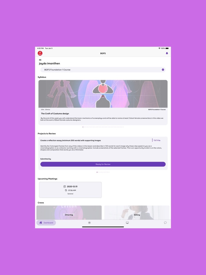 BGFS - Instant learning App