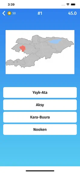 Game screenshot Kyrgyzstan: Provinces Map Quiz hack