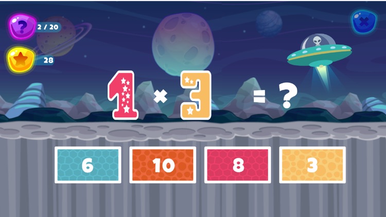 Fun Space Math Multiplication screenshot-6