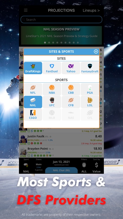 LineStar DFS - Daily Fantasy screenshot-4