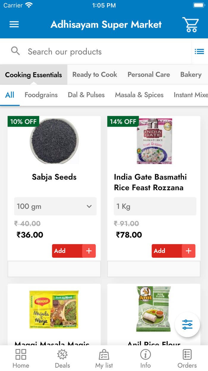 ADHISAYAM SUPER MARKET