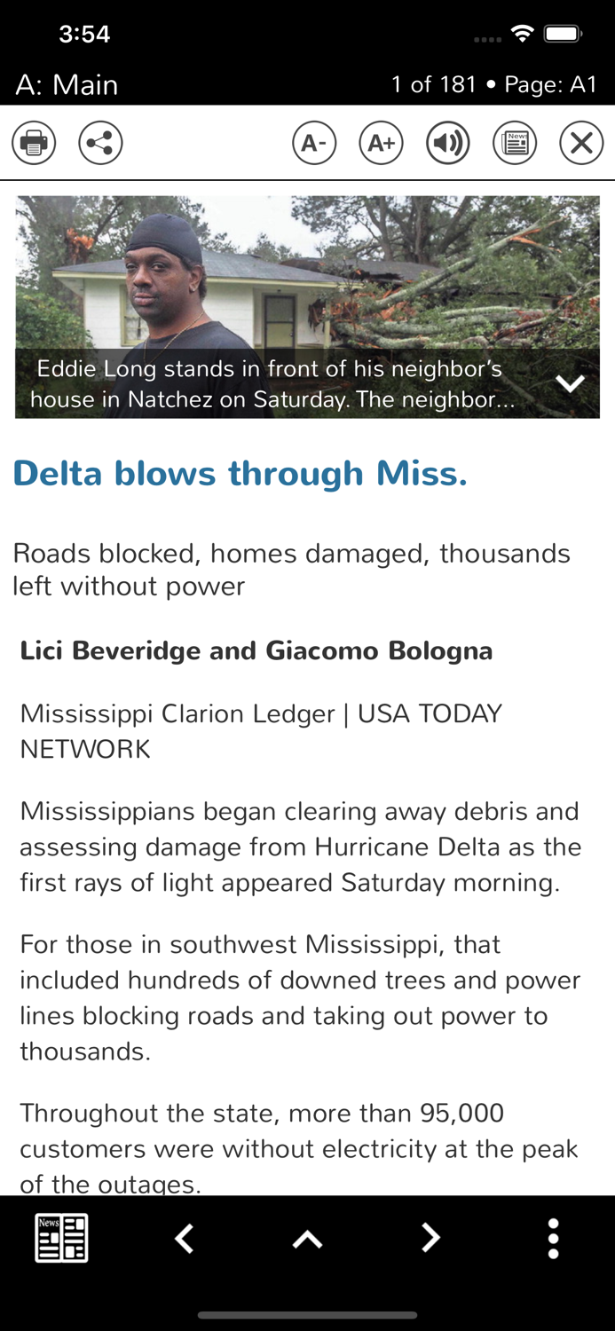 Hattiesburg American Print