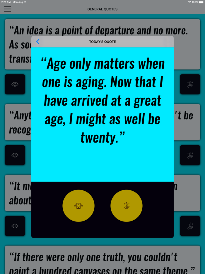 Pablo Picasso Wisdom