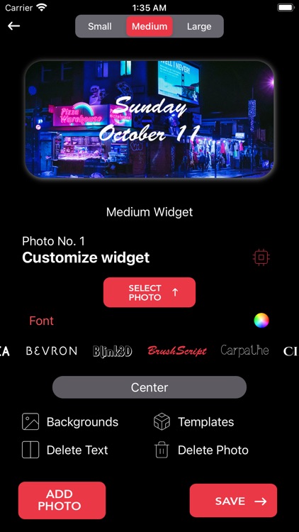 Calendar Widget - Custom Date