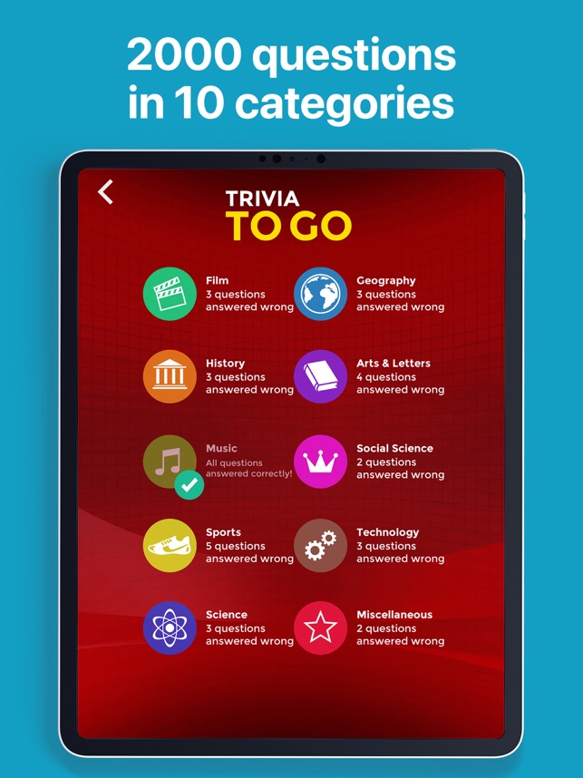 Trivia To Go The Quiz Game On The App Store