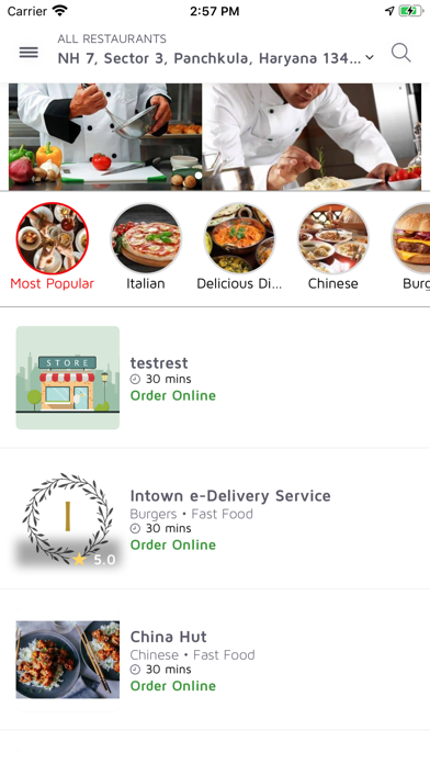 Intown - Food Delivery screenshot 2