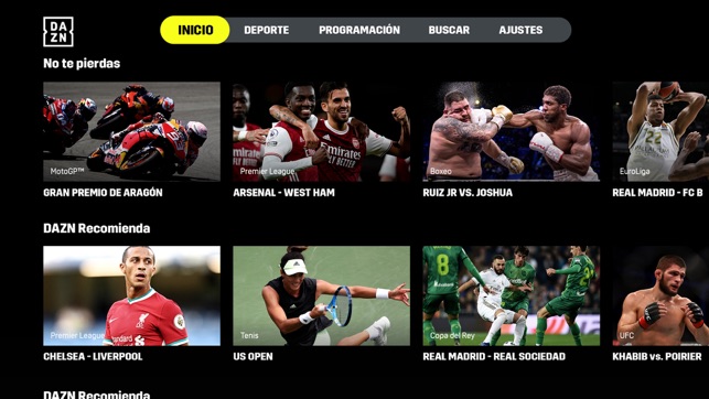 Dazn Deportes En Directo En App Store