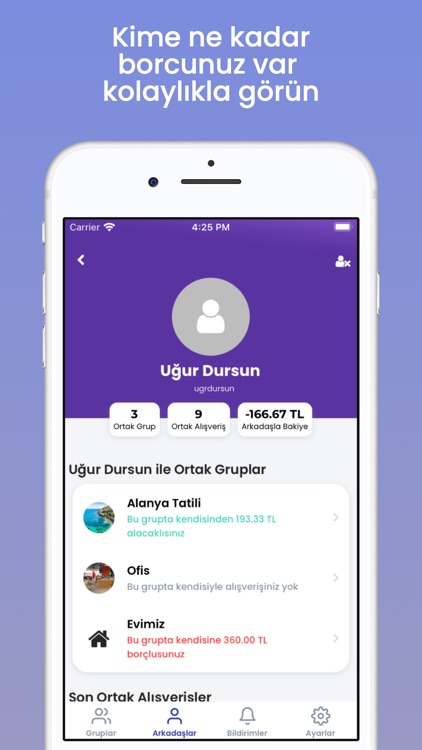 Ortak Hesap - Grup Harcamaları by Ugur Dursun