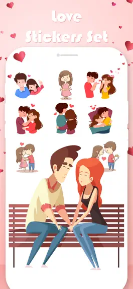 Game screenshot Valentine's Couple Stickers apk