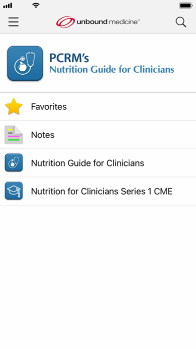 PCRM's Nutrition Guide Screenshot