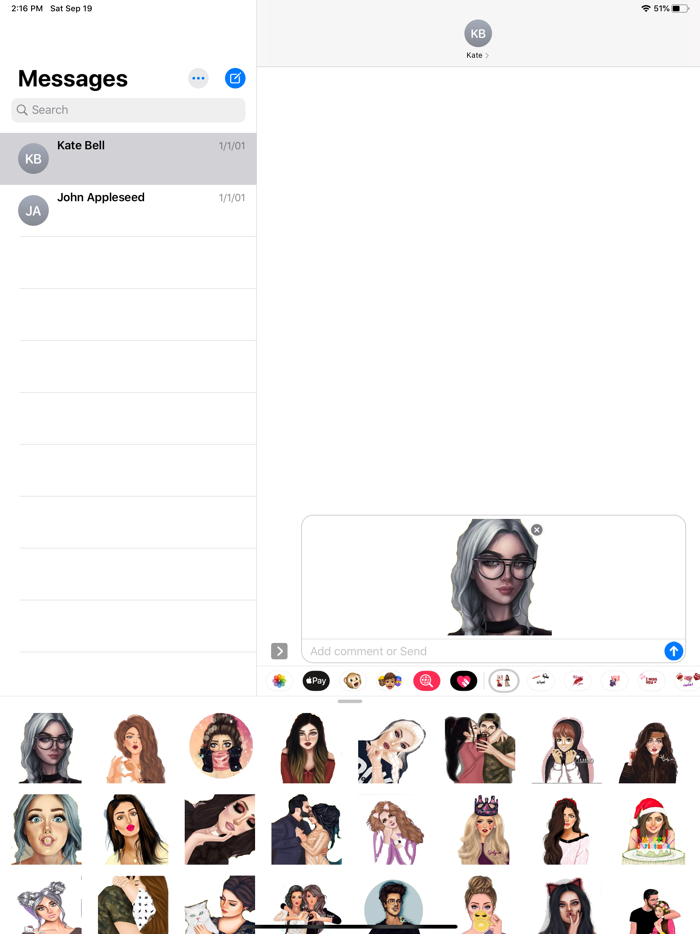 ملصقات كيوت للبنات