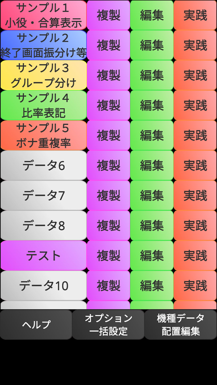 パチスロ設定推測カウンター設定判別ツールエディタ