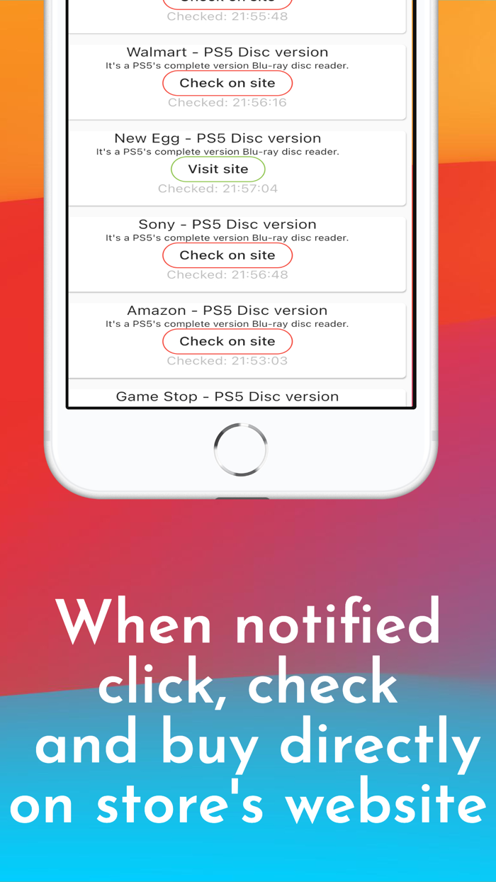 PS5 Stock Alert Notifier