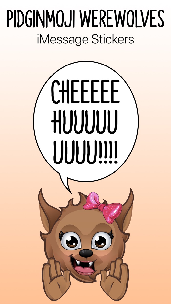 Pidginmoji Female Werewolves