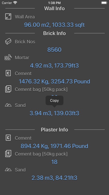 Brick and Plaster Calculator screenshot-6