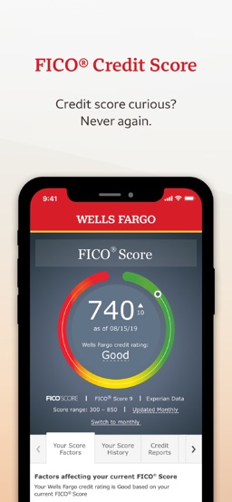 Wells Fargo Mobile app screenshot