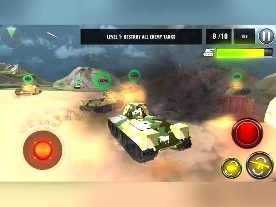 3D Tank Battle War screenshot 2