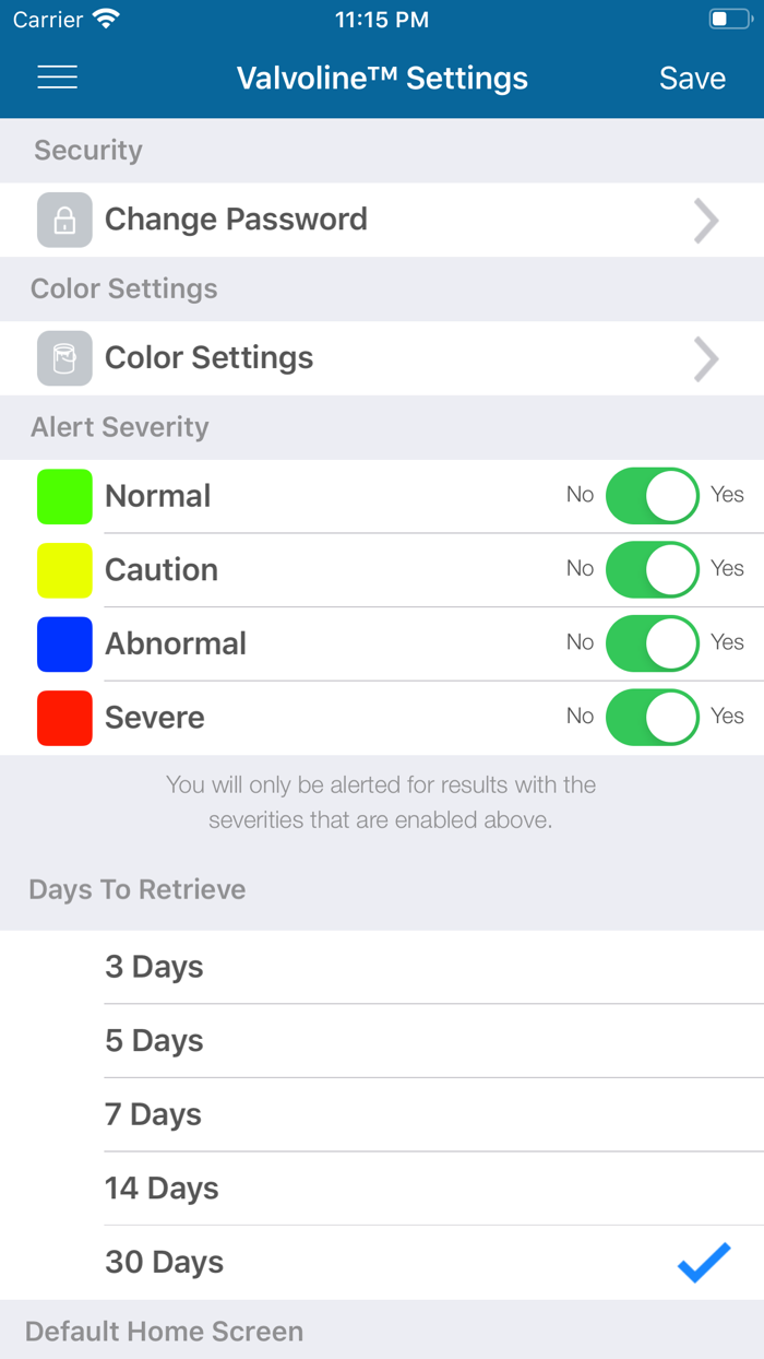 Valvoline Fluid Analysis