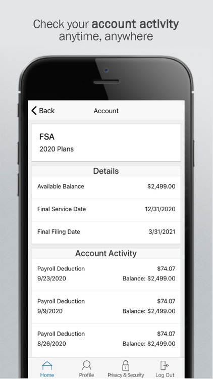 BCBSF HSA BANK ACCOUNTS